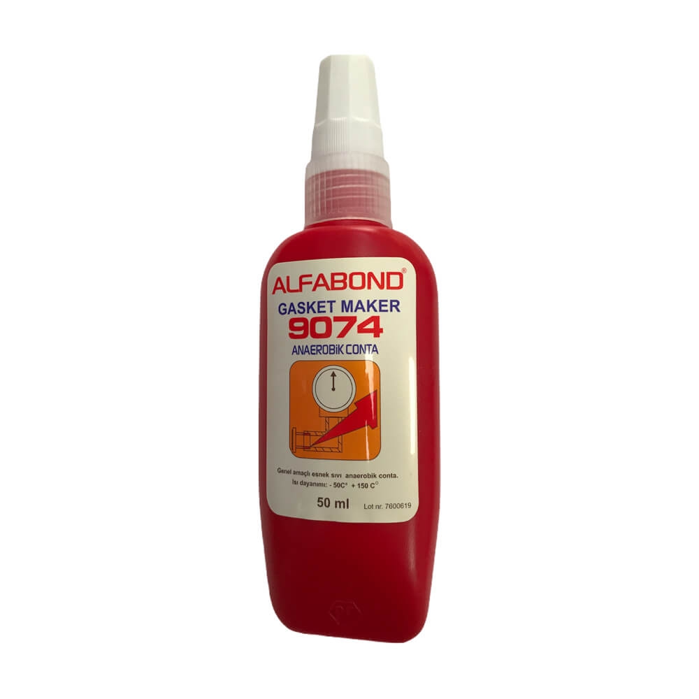 Alfabond 9074 Portakal Renkli Sıvı Conta 50 ml